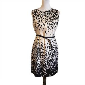St. John Collection Animal Print Dress